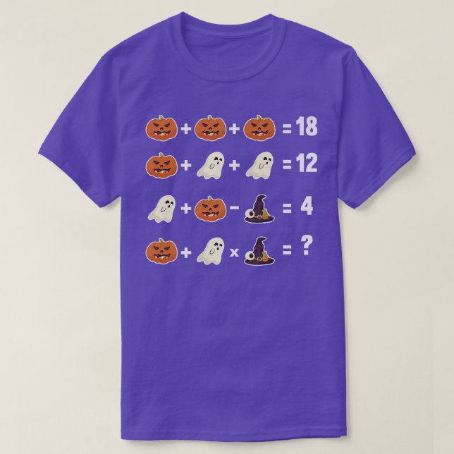 Camiseta Maestra divertida ecuación de matemáticas Lazy Hal (Diseño del anverso)