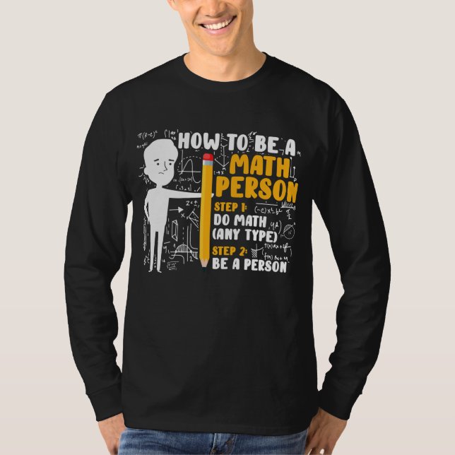 Camiseta Maestra Divertida Matemática Chiste Cómo Ser Matem (Anverso)
