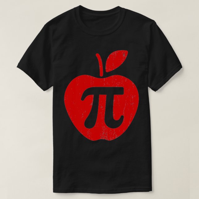 Camiseta Maestra divertida matemática de Apple Pi Day Nerd  (Diseño del anverso)