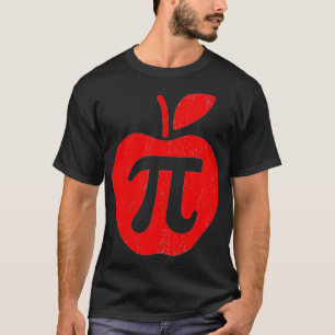 Camiseta Maestra divertida matemática de Apple Pi Day Nerd 