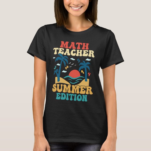 Camiseta Maestra Edición de Verano Educación Escolar (Anverso)