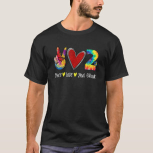 Camiseta Maestra educadora de segundo grado, equipo de amor