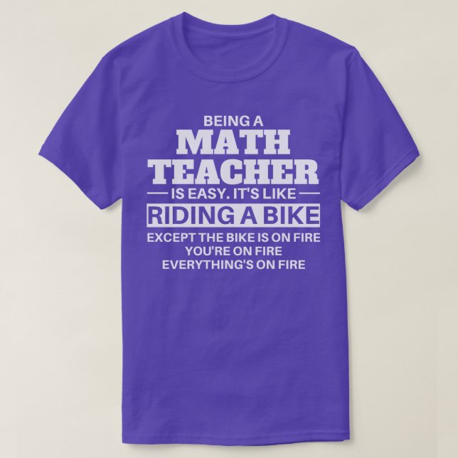 Camiseta Maestra En Bicicleta (Diseño del anverso)