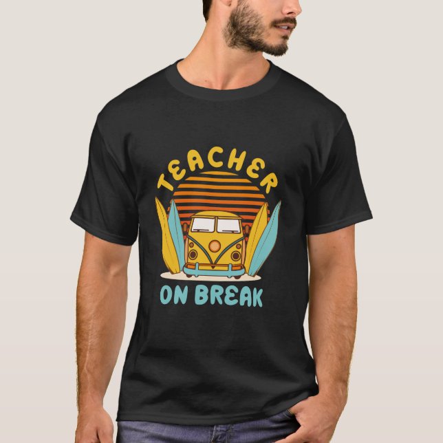 Camiseta Maestra En Descanso - Primavera (Anverso)