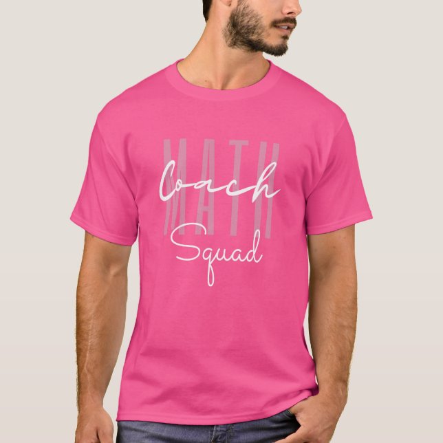 Camiseta Maestra Entrenadora De Maestros Squad Math De Vuel (Anverso)