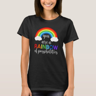 Camiseta Maestra Eres Un Arcoiris De Posibilidades De Enseñ