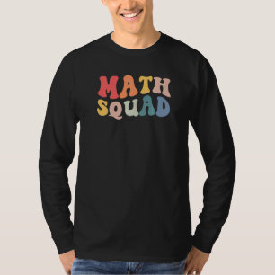 Camiseta Maestra Escuadrón Retro Vintage Aka Math Teacher 1