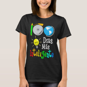 Camiseta Maestra española 100 días más inteligente 100 días
