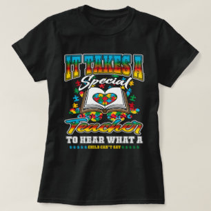Camiseta Maestra Especial Para Oír A Un Niño No Puede Decir