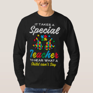 Camiseta Maestra Especial Para Oír A Un Niño No Puede Decir