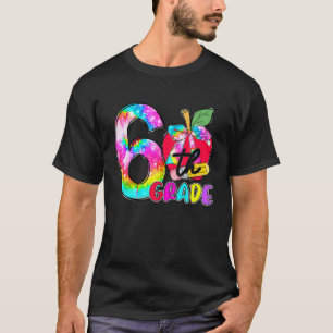Camiseta Maestra Estudiante De 6º Grado De Apple De Tye De