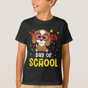 Camiseta Maestra Estudiantil De 100 Días En El Día Del Perr