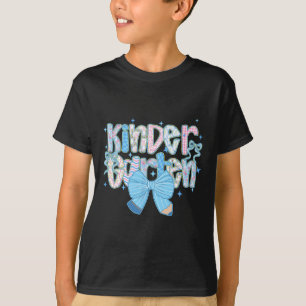 Camiseta Maestra Floral Preppy Kinder Garten Regreso a la E