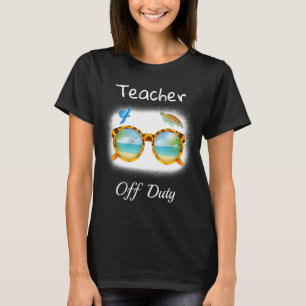 Camiseta Maestra Fuera De Servicio El Último Día Del Verano