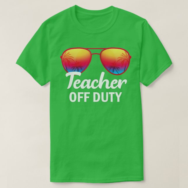 Camiseta Maestra Fuera De Servicio El Último Día Del Verano (Diseño del anverso)