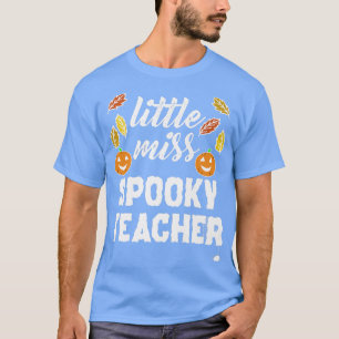 Camiseta Maestra Halloween Miss Pequeña Maestra Hablante Pa