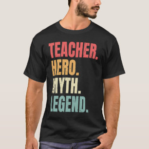 Camiseta Maestra Héroe Mito Leyenda Mejor Profesor de Emple