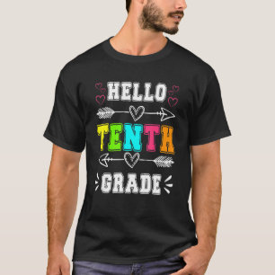 Camiseta Maestra Hola, Décimo Grado De Vuelta A La Escuela