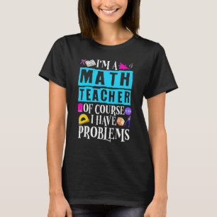 Camiseta Maestra Hombres Mujeres Estadísticas Matemáticas A