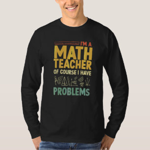 Camiseta Maestra Hombres Mujeres Estadísticas Matemáticas A