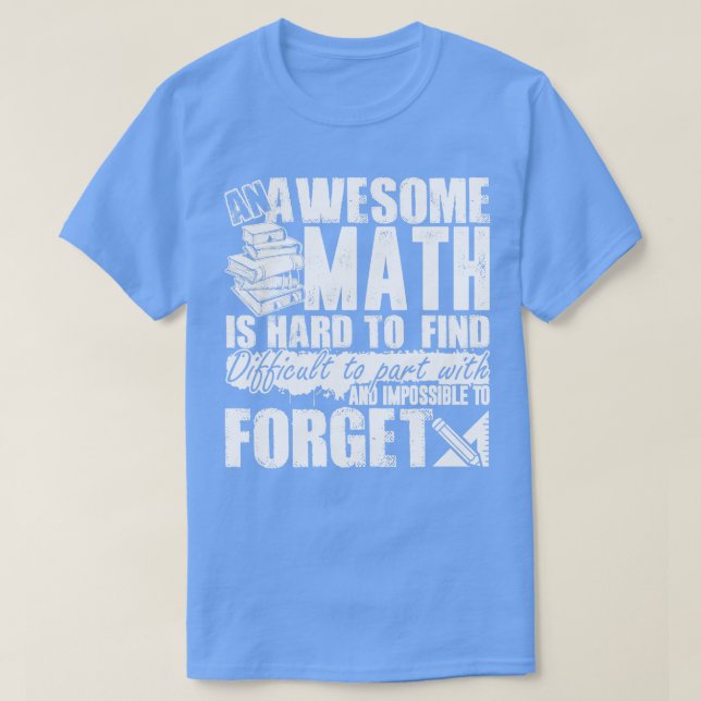 Camiseta Maestra Impresionante Maestra De Matemáticas Es Di (Diseño del anverso)