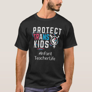 Camiseta Maestra Infantil Protege A Los Niños Trans Transgé