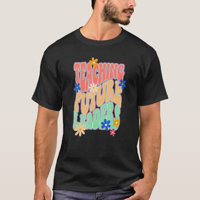 Camiseta Maestra Inspiradora colorida primaria H (Anverso)