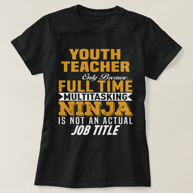 Camiseta Maestra Juvenil (Diseño del anverso)