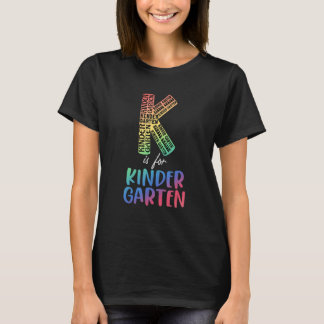 Camiseta Maestra K Es Para Corbata De Jardín De Infantes Ti