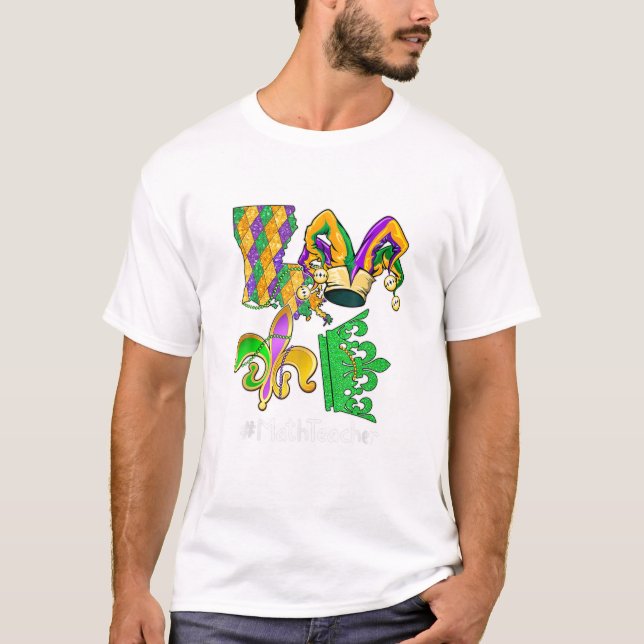 Camiseta Maestra Maestra Fiesta Mardi Gras (Anverso)