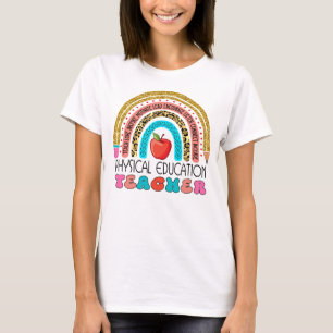Camiseta Maestra Maestra Lápiz Regalo Arcoiris de vuelta a