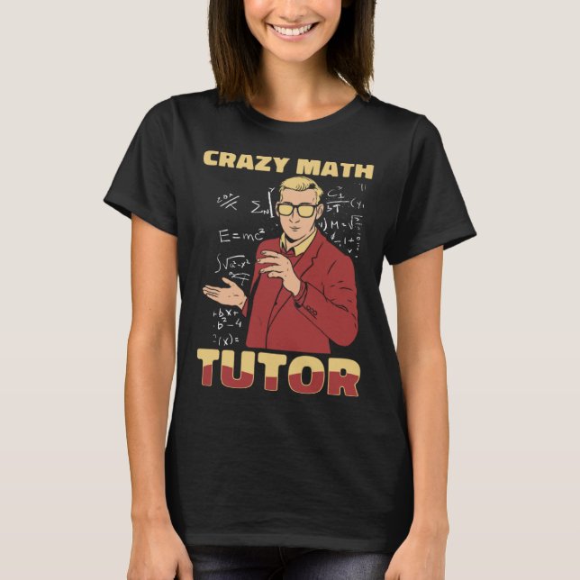 Camiseta Maestra Maestra Loca Educadora Escuela Matemática (Anverso)