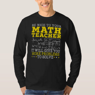 Camiseta Maestra Maestra Matemática Matemática Escuela Numb