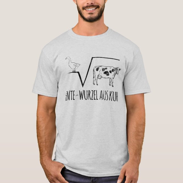 Camiseta Maestra Maestra Pato Raíz Vaca Pun Regalo (Anverso)
