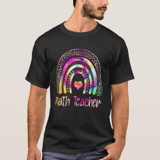 Camiseta Maestra Maestra Tie Dye Rainbow Math es mi mermela