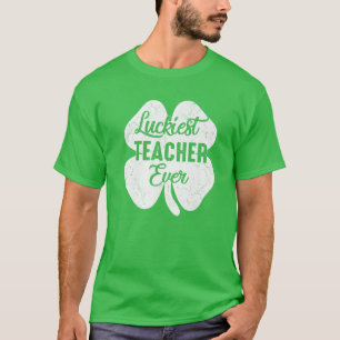 Camiseta Maestra más afortunada que nunca fue profesora del