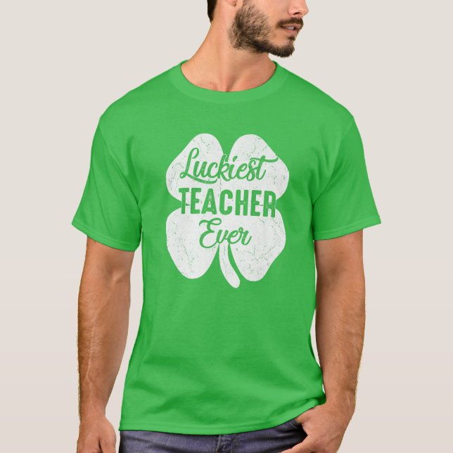 Camiseta Maestra más afortunada que nunca fue profesora del (Anverso)
