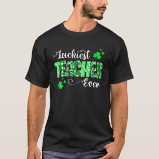 Camiseta Maestra más afortunada que nunca Shamrock profesor
