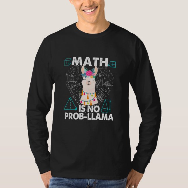 Camiseta Maestra matemática llama matemática no es prob lla (Anverso)