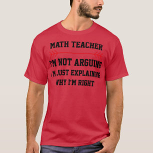 Camiseta Maestra Matemática No Discuto