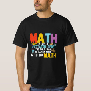 Camiseta Maestra Matemática No Es Un Deporte Espectador