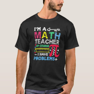 Camiseta Maestra Matemática Para Hombres Estadísticas Algeb