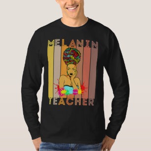 Camiseta Maestra Melanin Maestros negros Reina arte dramáti