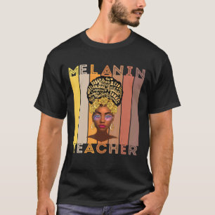 Camiseta Maestra Melanin Maestros negros Reina arte dramáti