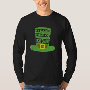 Camiseta Maestra Mi Clase Está Llena De Encantadores Afortu