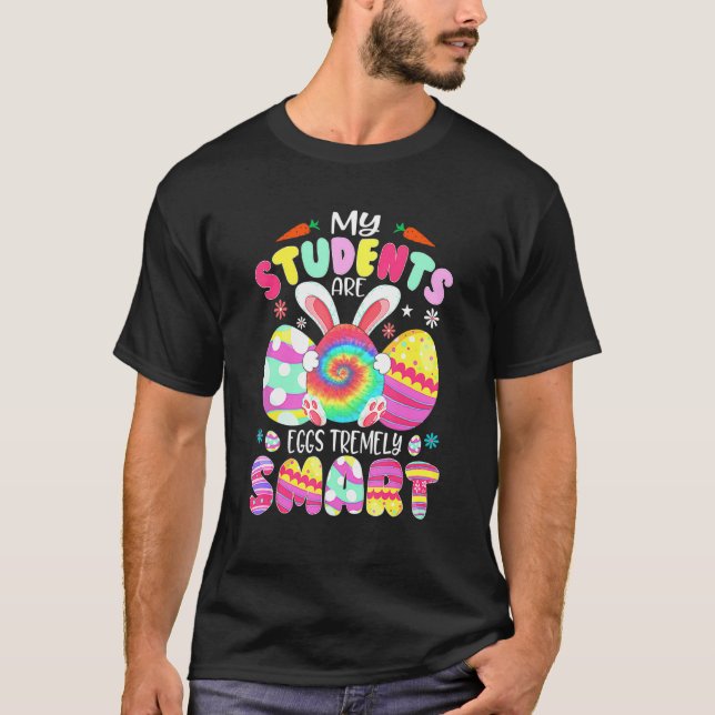 Camiseta Maestra Mis Estudiantes Son Huevos Tremely Smart E (Anverso)