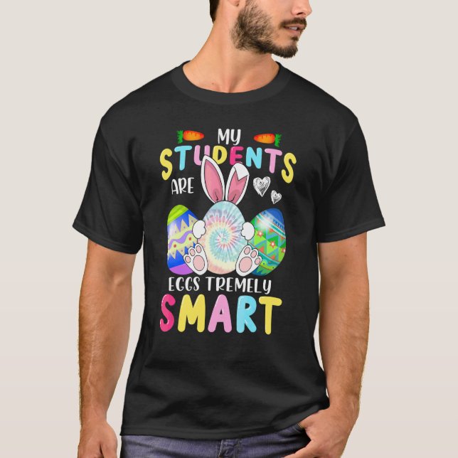 Camiseta Maestra Mis Estudiantes Son Huevos Tremely Smart E (Anverso)