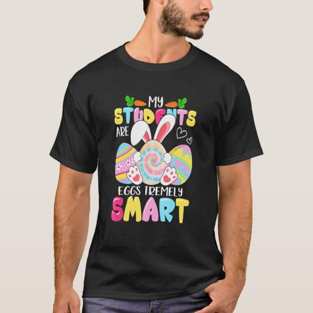 Camiseta Maestra Mis Estudiantes Son Huevos Tremely Smart E (Anverso)