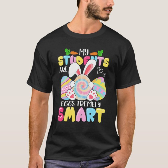 Camiseta Maestra Mis Estudiantes Son Huevos Tremely Smart E (Anverso)