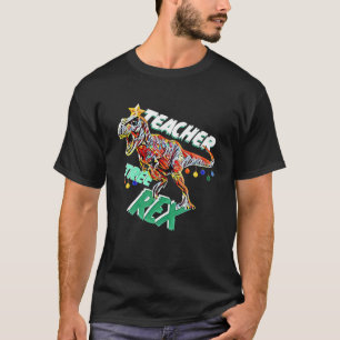 Camiseta Maestra Navidades Rex T Rex Dinosaur